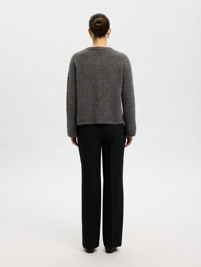 Selected Femme - Knit Cardigan - Gray Melange - Lulu