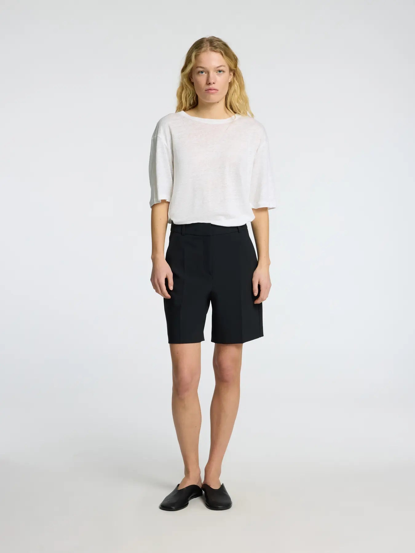 Selected Femme - T-shirt - Hvid linen - Vilja