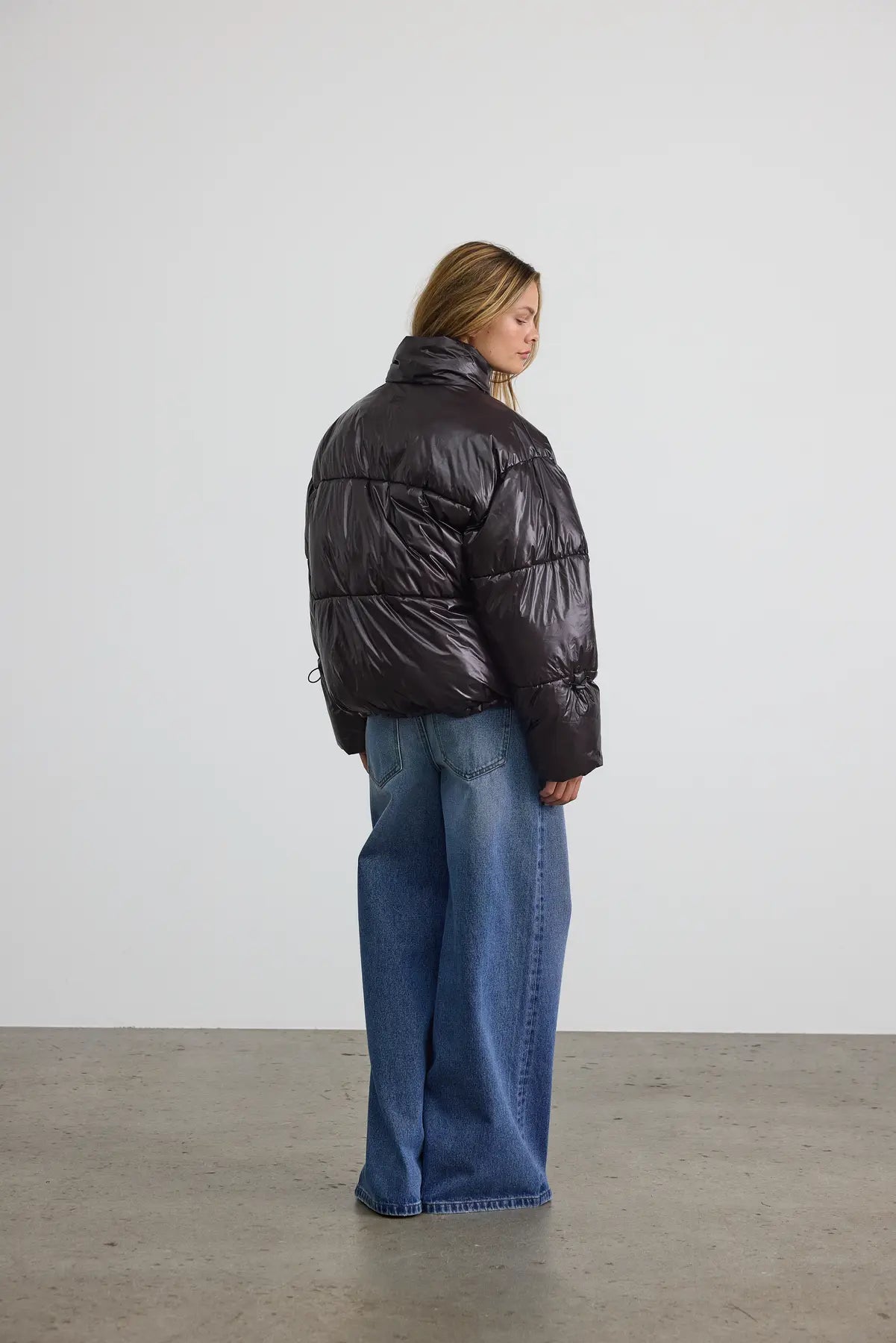 Noisy May - Puffer jakke - Black - Allie Shiny (PREORDER)