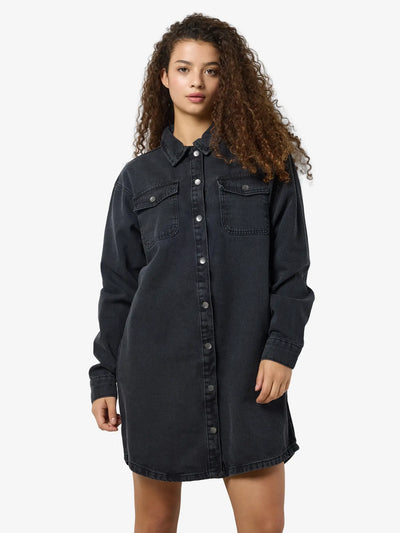 Noisy May - Denim Kjole - Black denim - Alva
