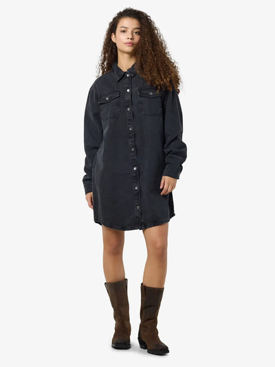 Noisy May - Denim Kjole - Black denim - Alva