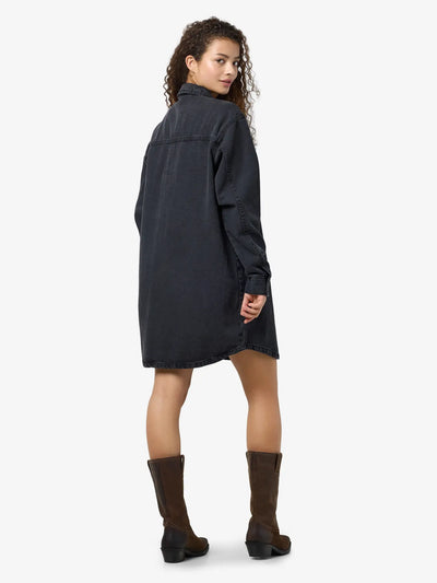 Noisy May - Denim Kjole - Black denim - Alva