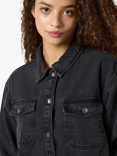 Noisy May - Denim Kjole - Black denim - Alva