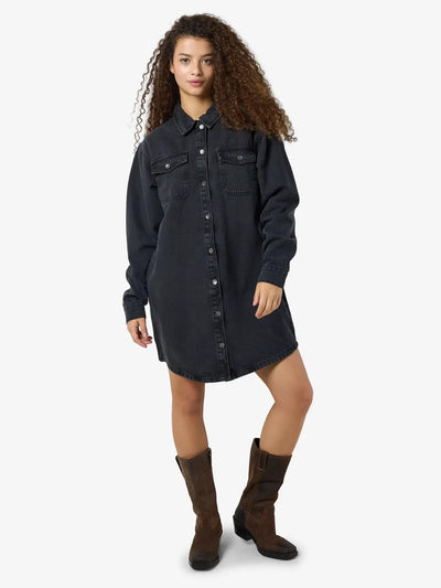 Noisy May - Denim Kjole - Black denim - Alva