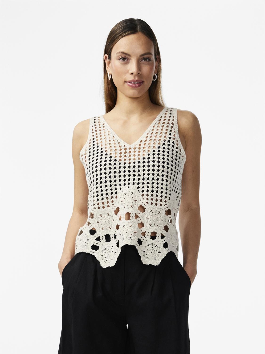 YAS Overdele Knit top - Beige - Nola - YAS