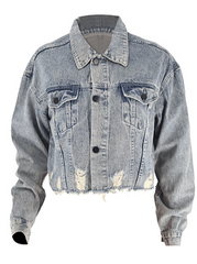 Short denim jacket - Raw - Sassy Copenhagen