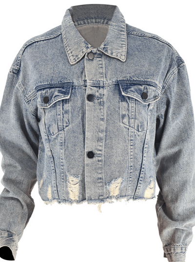 Sassy Copenhagen Jakker Kort denim jakke - Sassy Copenhagen