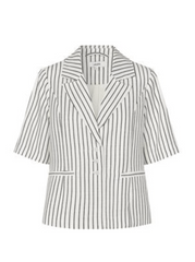 Short-sleeved blazer - Striped - Jalia-m - Mbym