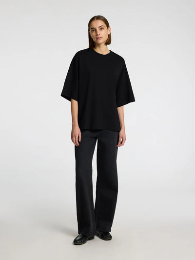 Selected Femme - T-shirt - Oversized Sort - Colwoman
