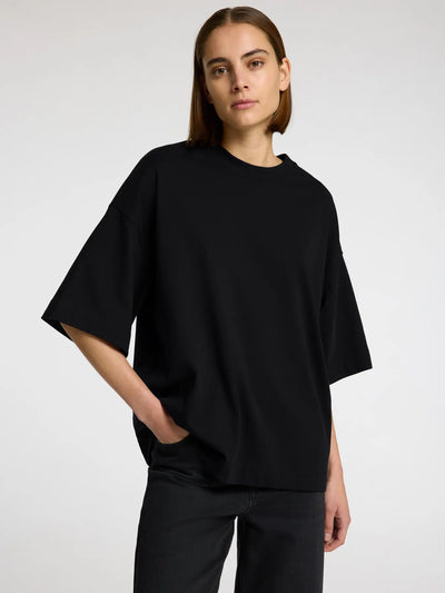 Selected Femme - T-shirt - Oversized Sort - Colwoman