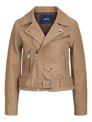 Læder Biker Jakke · JJXX Holly · Beige