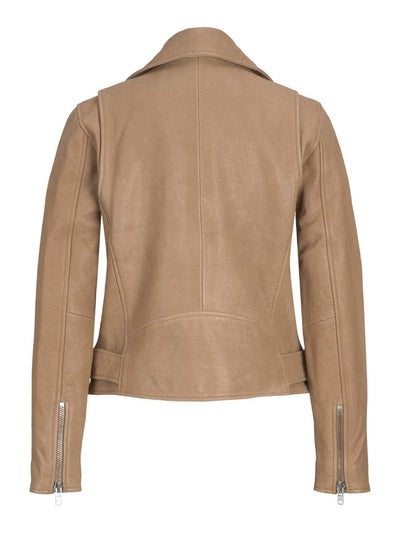 JJXX Overdele Læder Biker Jakke · JJXX Holly · Beige