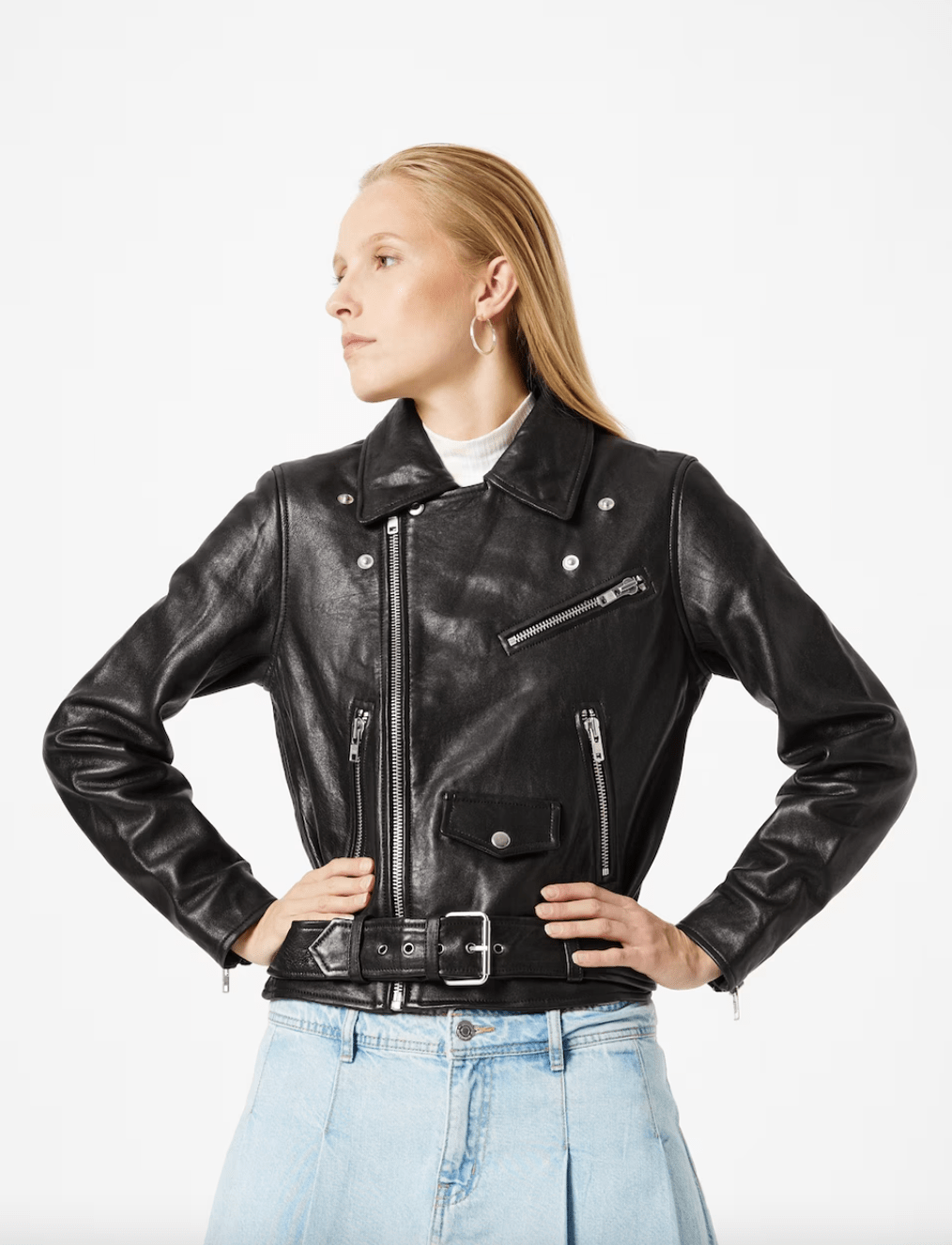 JJXX Overdele Læder Biker Jakke · JJXX Holly · Sort