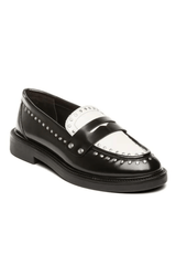 Loafers - Black/White - Harloe - Steve madden