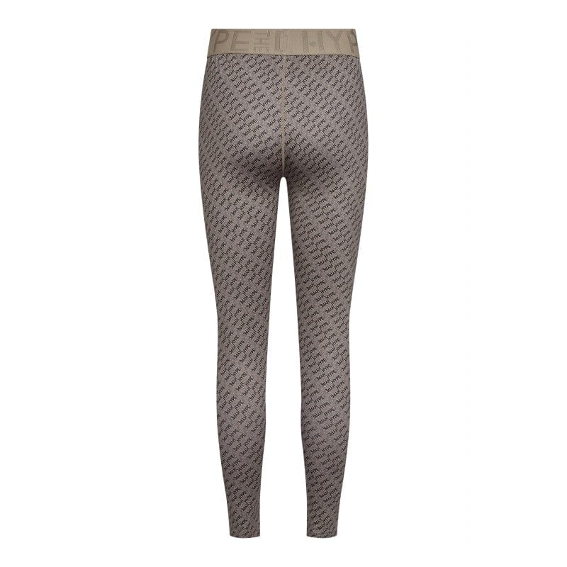 Hype The Detail Underdele Logo Leggings - Beige med sort Logo 200-21 - Hype The Detail