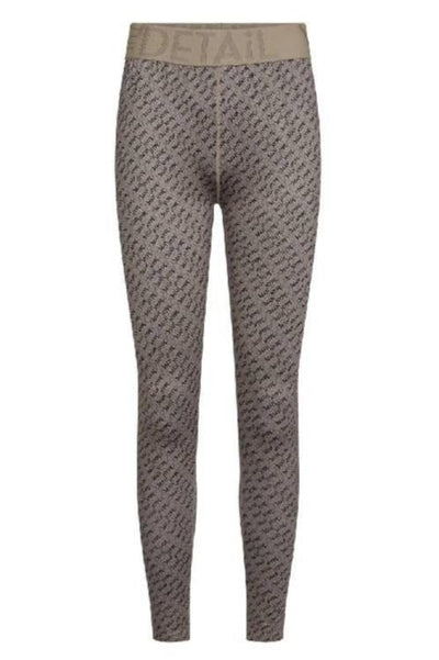 Hype The Detail Underdele Logo Leggings - Beige med sort Logo 200-21 - Hype The Detail