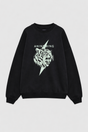 Anine Bing - Sweatshirt - Vintage Black - Miles Tiger