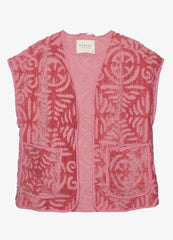 Patterned vest - Pink Vida - Sissel Edelbo sss