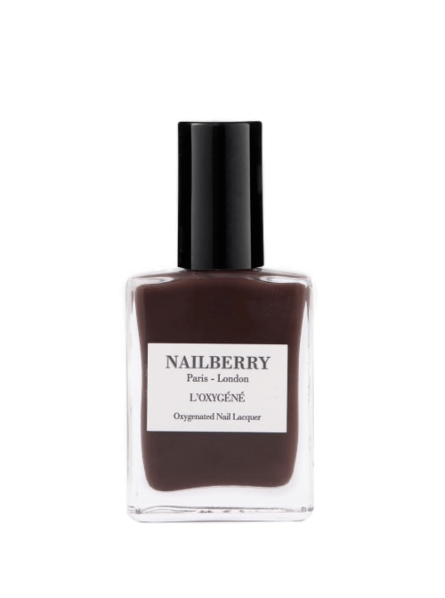 Nailberry beauty Mørk brun neglelak - Hot coco - Nailberry sss