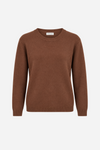 Lækker og blød cashmere-sweater fra Andcopenhagen i en smuk rødbrun nuance