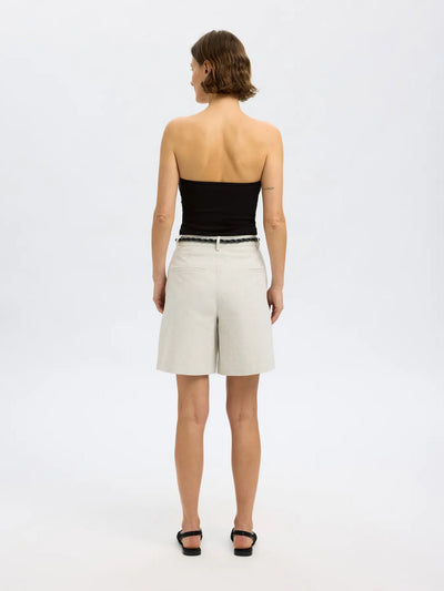 Selected Femme - Bandeau Top - Sort - Ira U-ring