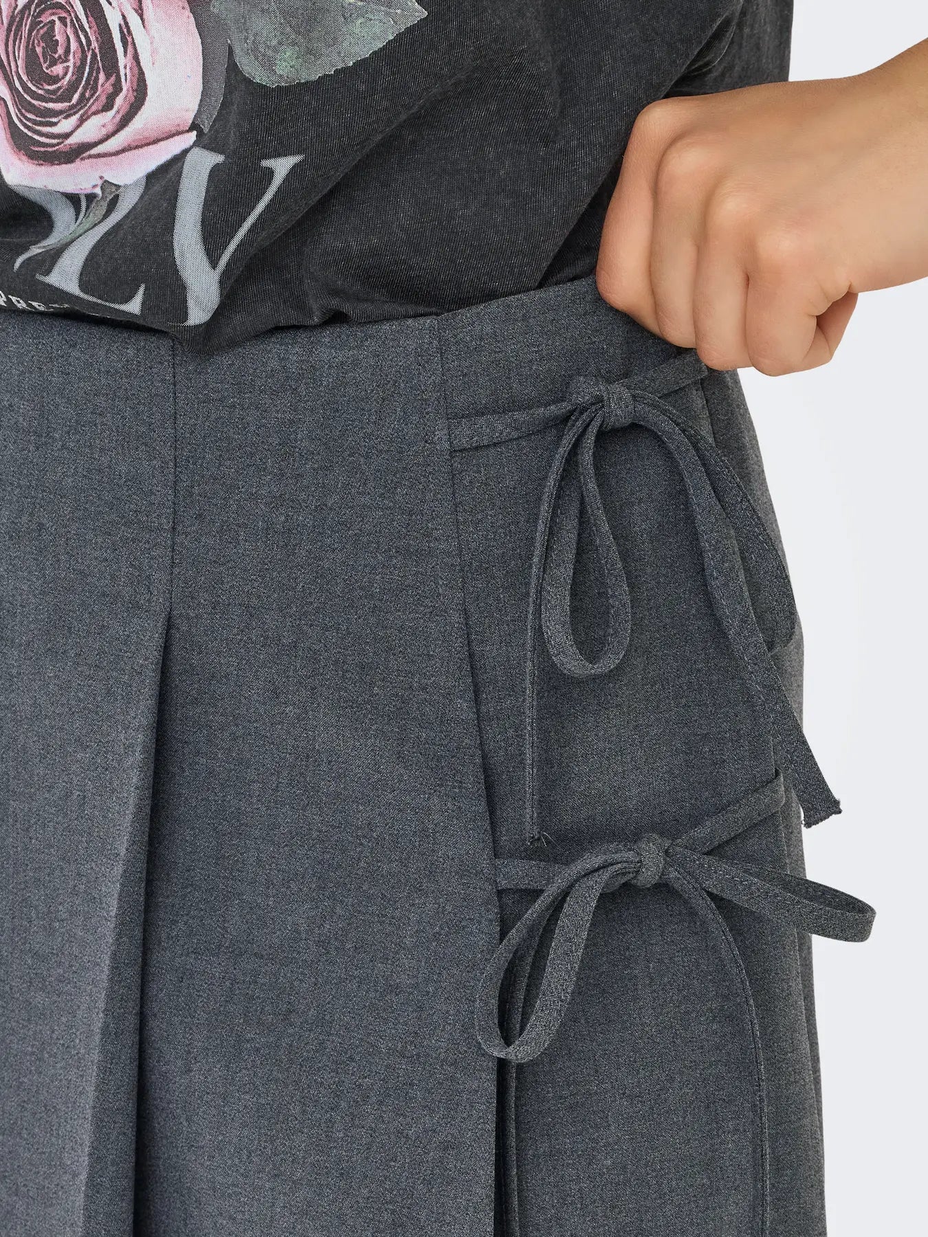 Only - Skort - Grey melange - Melanie