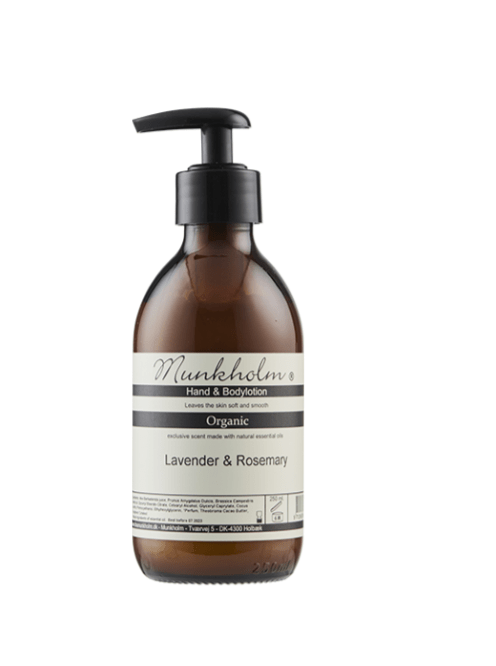 Munkholm Accessories Organic hand og bodylotion - Lavender &amp; Rosemary - 250 ml - Munkholm