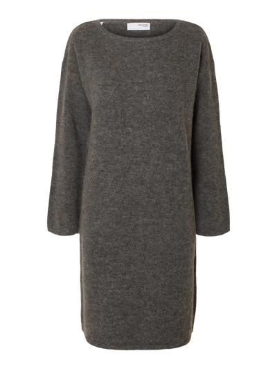 Selected Femme - Knit Dress - Gray Melange - Lulu