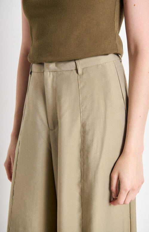 American Vintage - Bukser - Oat - Lanow