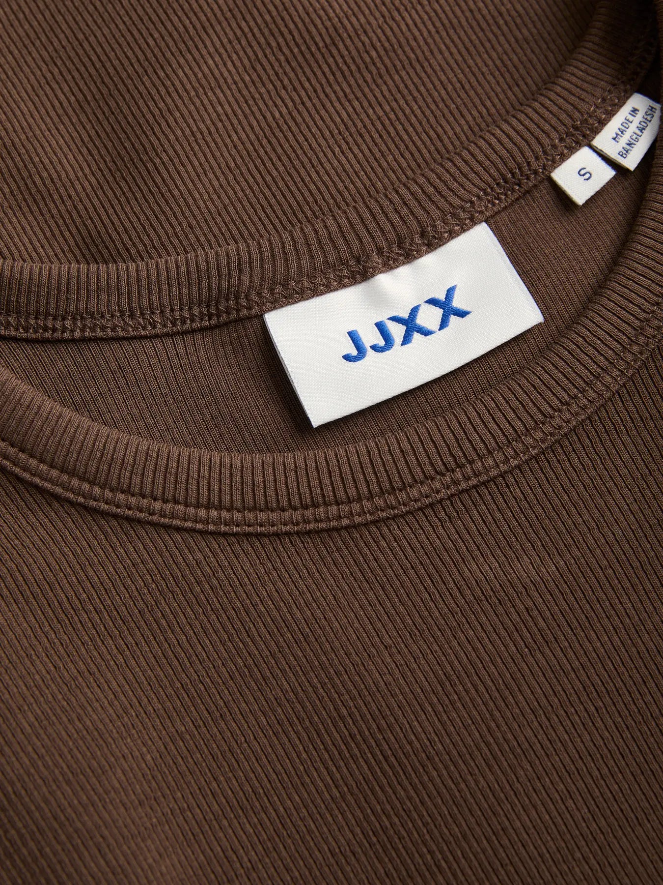 JJXX - Rib langærmet t-shirt - Brun - Freya
