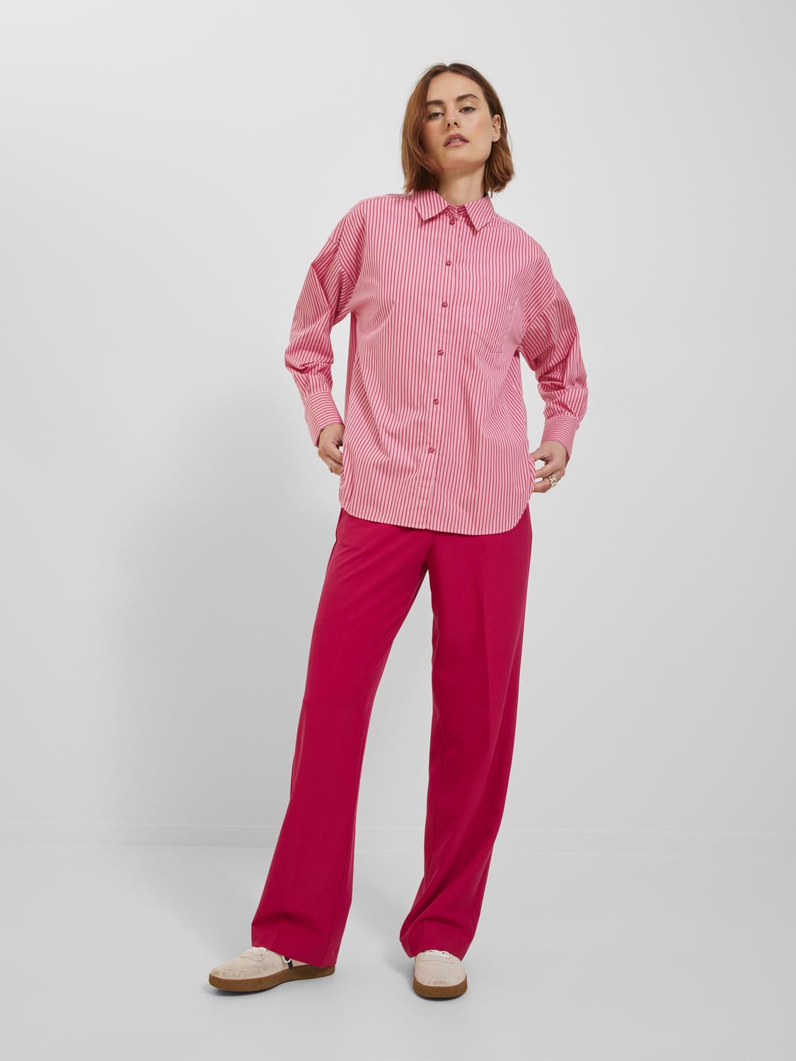 JJXX - Shirt - Cerise Stripes Pink - Jamie