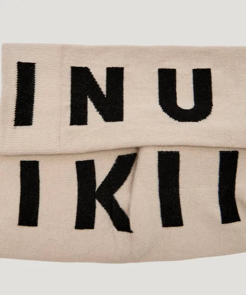 Inuikii - Sokker - Taupe/Black - Jacquard - Stilkompagniet.dk