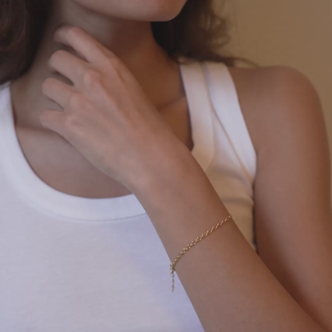Enamel - Armbånd - Gold - Simple Charm
