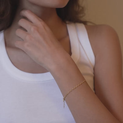 Enamel - Armbånd - Gold - Simple Charm