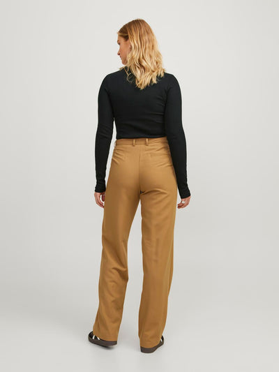 JJXX - Rib langærmet t-shirt - Sort - Freya