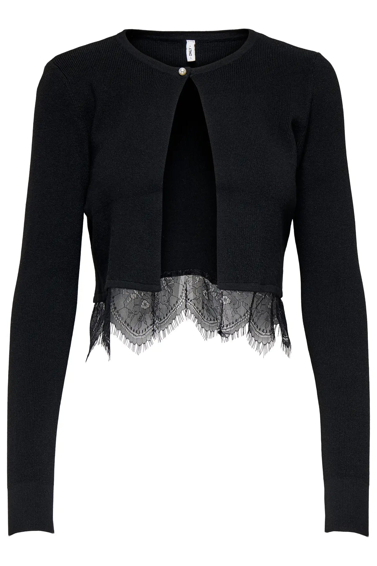 Only - Cardigan - Sort - Perry Mix O-neck