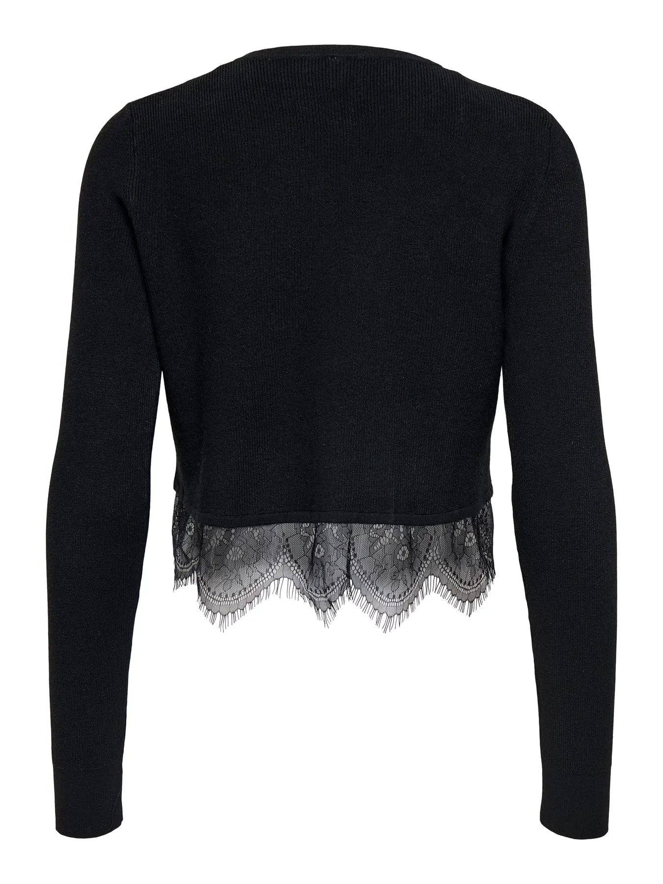 Only - Cardigan - Sort - Perry Mix O-neck