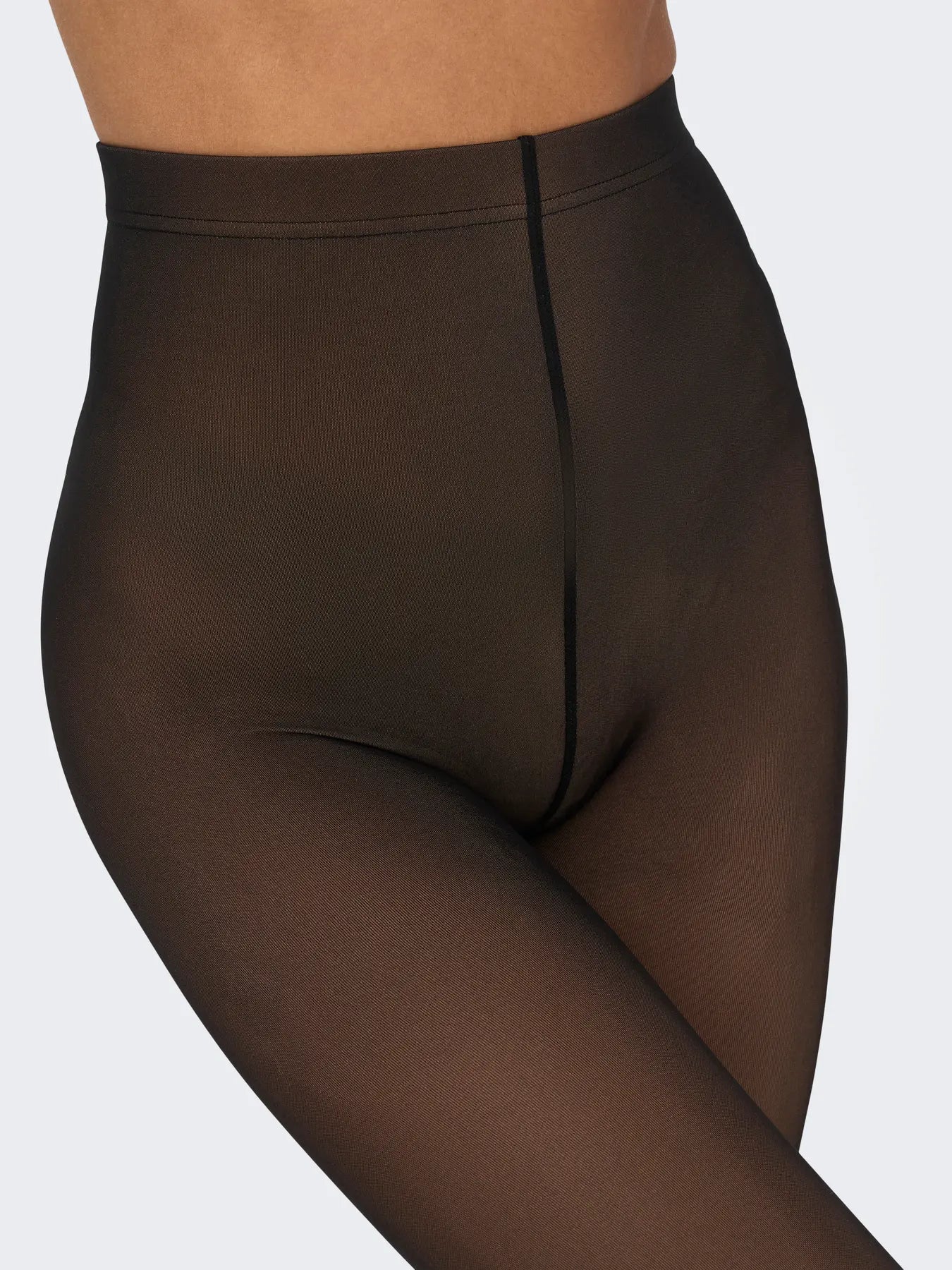 Only - Strømpebukser 90Den Double Layer Black - Tenna