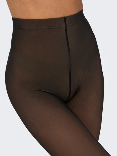 Only - Strømpebukser 90Den Double Layer Black - Tenna
