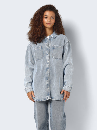 Noisy May - Denim jacket - Light blue - Alva 