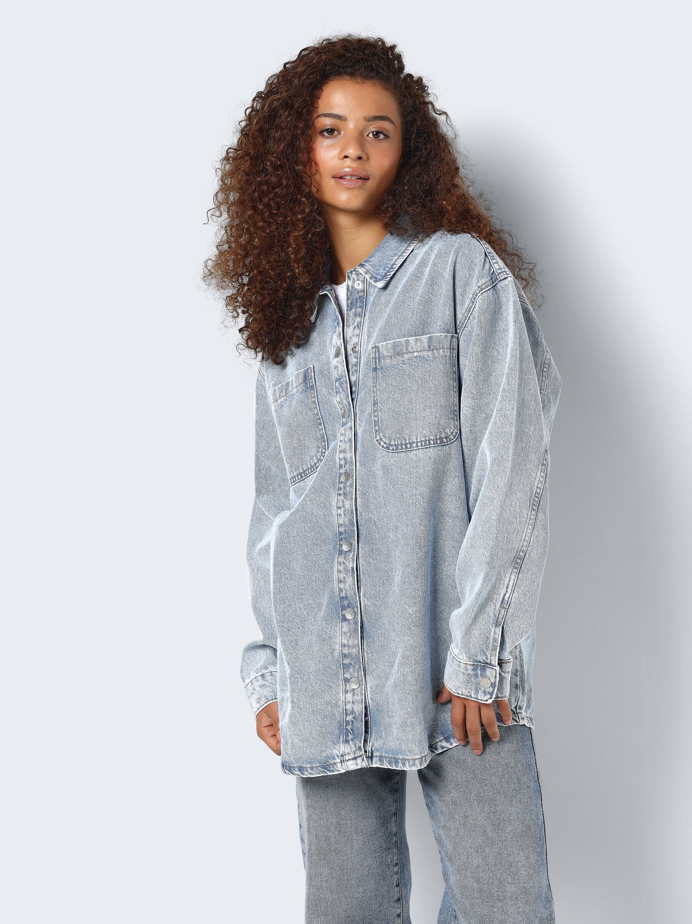 Noisy May - Denim jacket - Light blue - Alva 