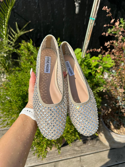 Steve Madden Sko Rhinestone ballerina - Nude - Marli - Steve Madden (Preorder levering midt August)