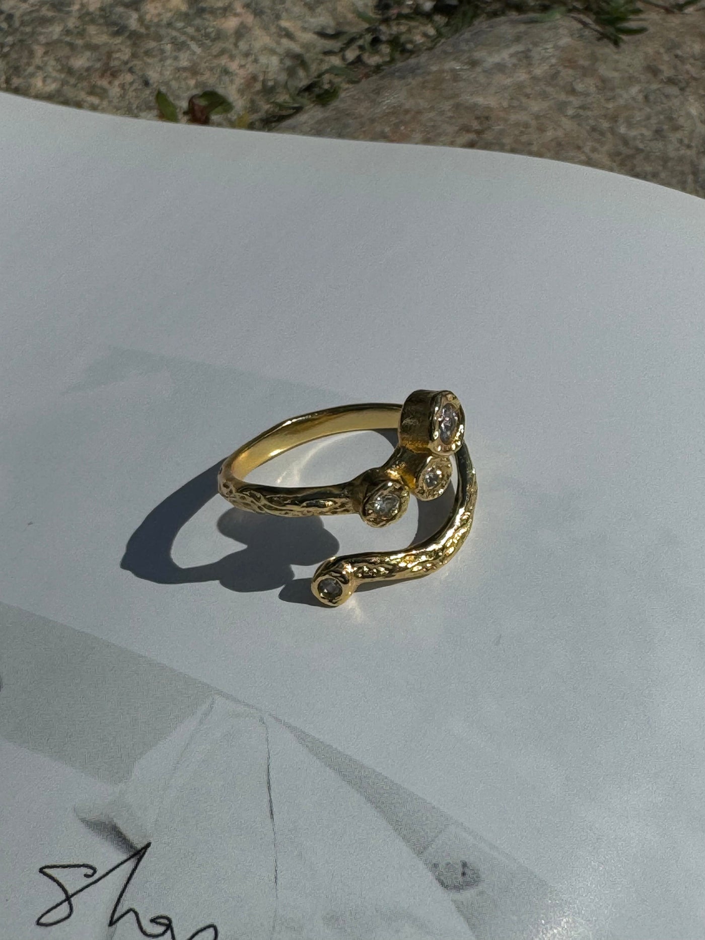 Andcopenhagen Smykker Ring - Elvira - 18 karat guldbelagt - Andcopenhagen