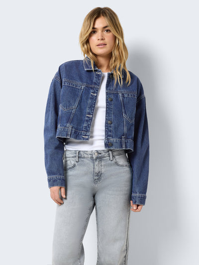 Noisy May - Denim jakke - Blue Cropped - Ronja