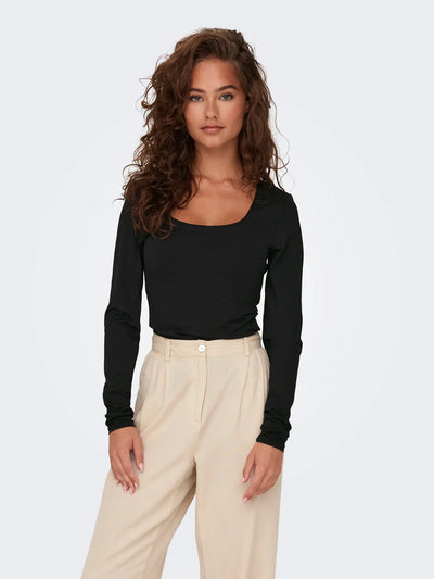 Only - Ea Two Way Blouse - Black