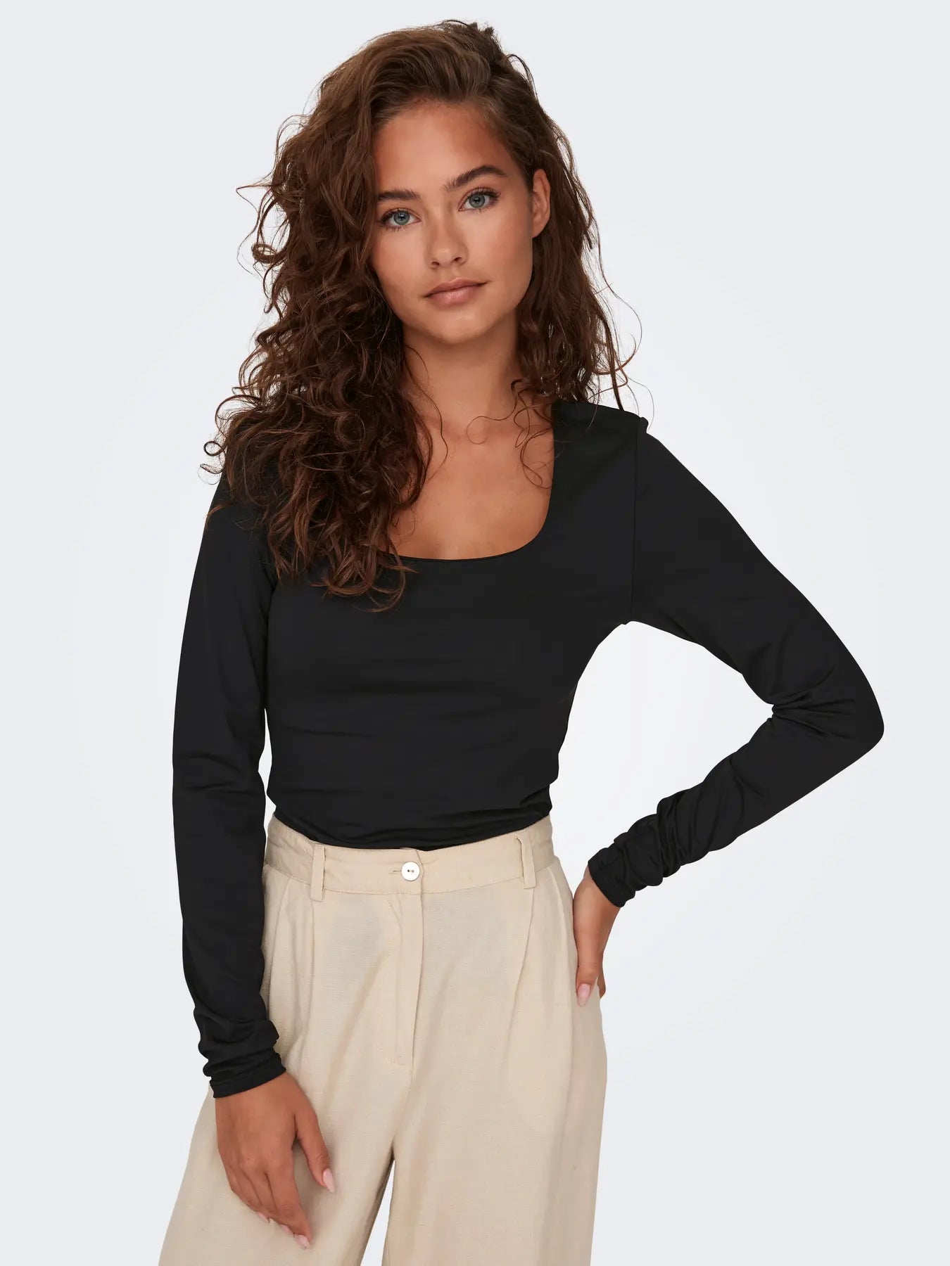 Only - Ea Two Way Blouse - Black