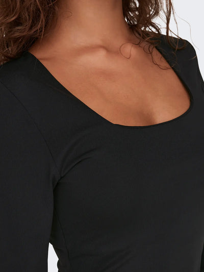Only - Ea Two Way Blouse - Black