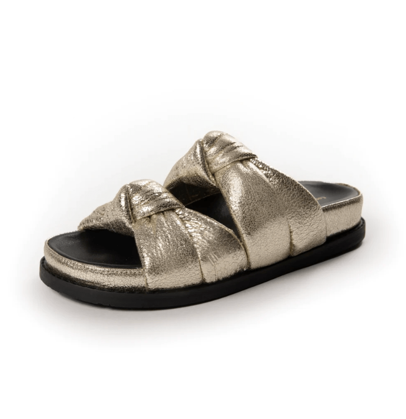 Copenhagen Shoes Sandal - Guld/sort - Pool party - Copenhagen shoes