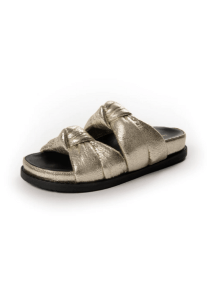 Copenhagen Shoes Sandal - Guld/sort - Pool party - Copenhagen shoes