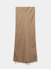 Satin nederdel - Sand - S2452102 - Sofie Schnoor